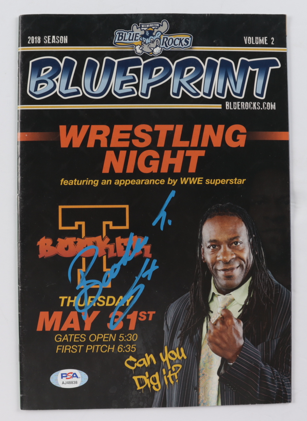 Booker T Signed "Blueprint" Magazine (PSA) at PristineAuction.com Booker T Signed "Blueprint" Magazine (PSA) at PristineAuction.com