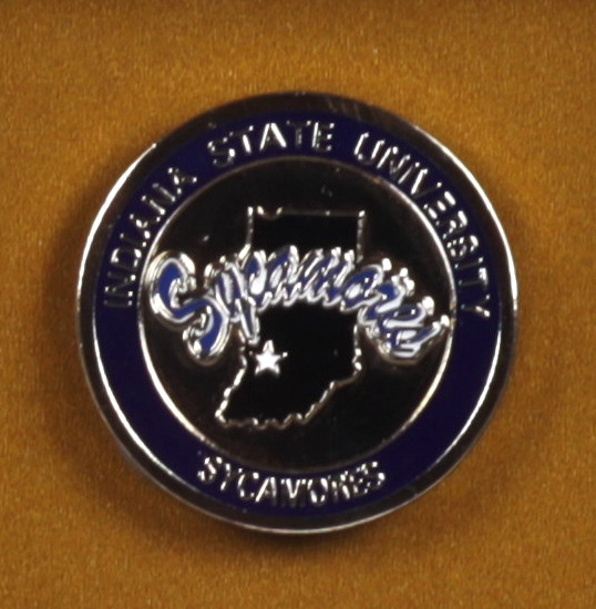 Larry Bird Signed 32x36 Custom Framed Jersey Display with Indiana State Sycamores Pin (PSA Hologram) at PristineAuction.com Larry Bird Signed 32x36 Custom Framed Jersey Display with Indiana State Sycamores Pin (PSA Hologram) at PristineAuction.com