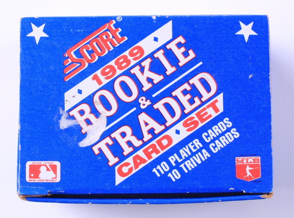 1989 Score Rookie & Traded Complete Set of (110) Baseball Cards With #8T Rob Murphy, #7T Jeffrey Leonard, #6T Pete O'Brien, #5T Mike Moore (See Description)