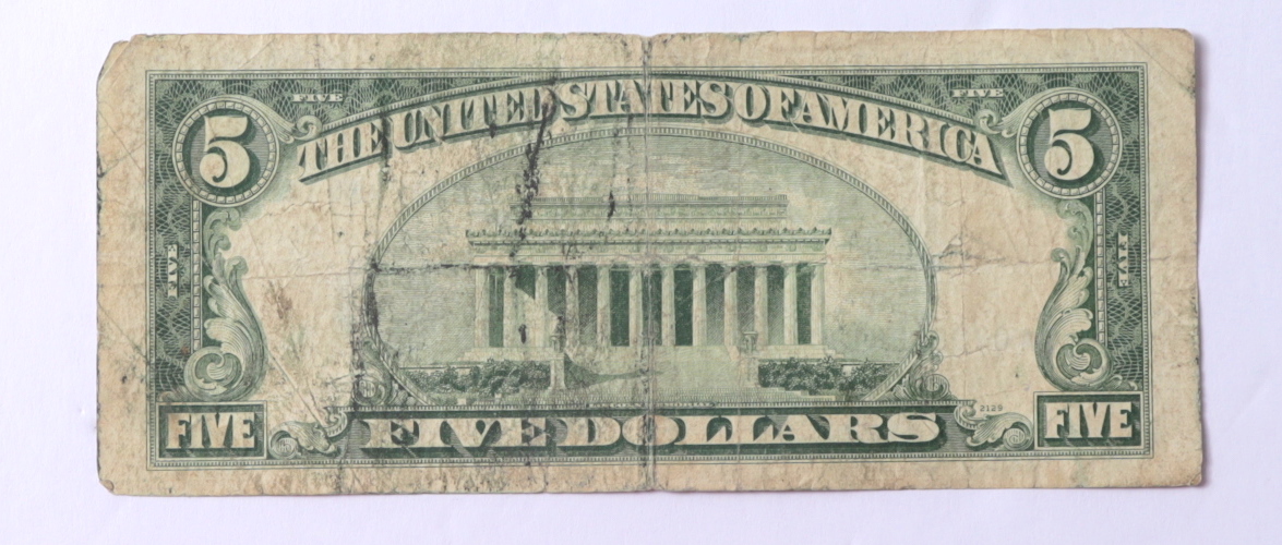 1953 $5 Five-Dollar Blue Seal Silver Certificate Note at PristineAuction.com 1953 $5 Five-Dollar Blue Seal Silver Certificate Note at PristineAuction.com