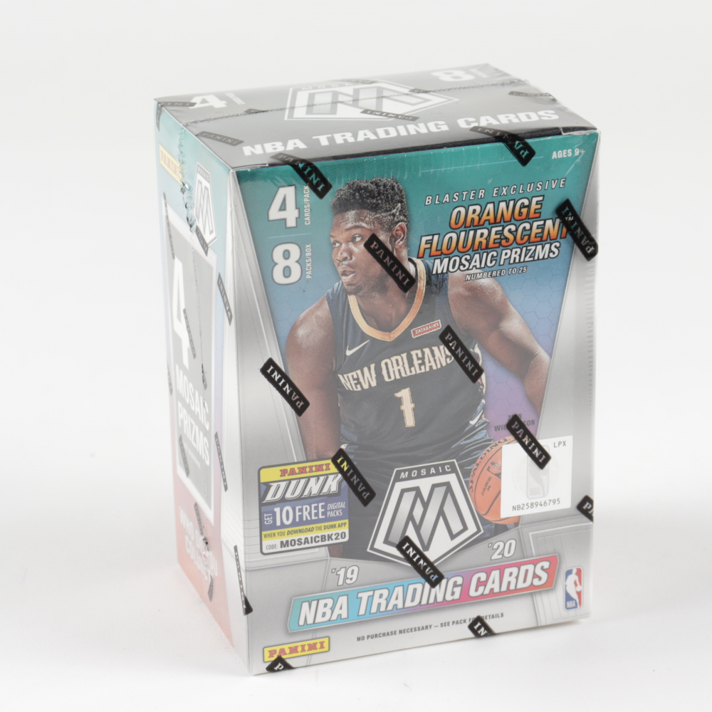 2019-20 Panini Mosaic Basketball Blaster Box with (8) Packs at PristineAuction.com 2019-20 Panini Mosaic Basketball Blaster Box with (8) Packs at PristineAuction.com