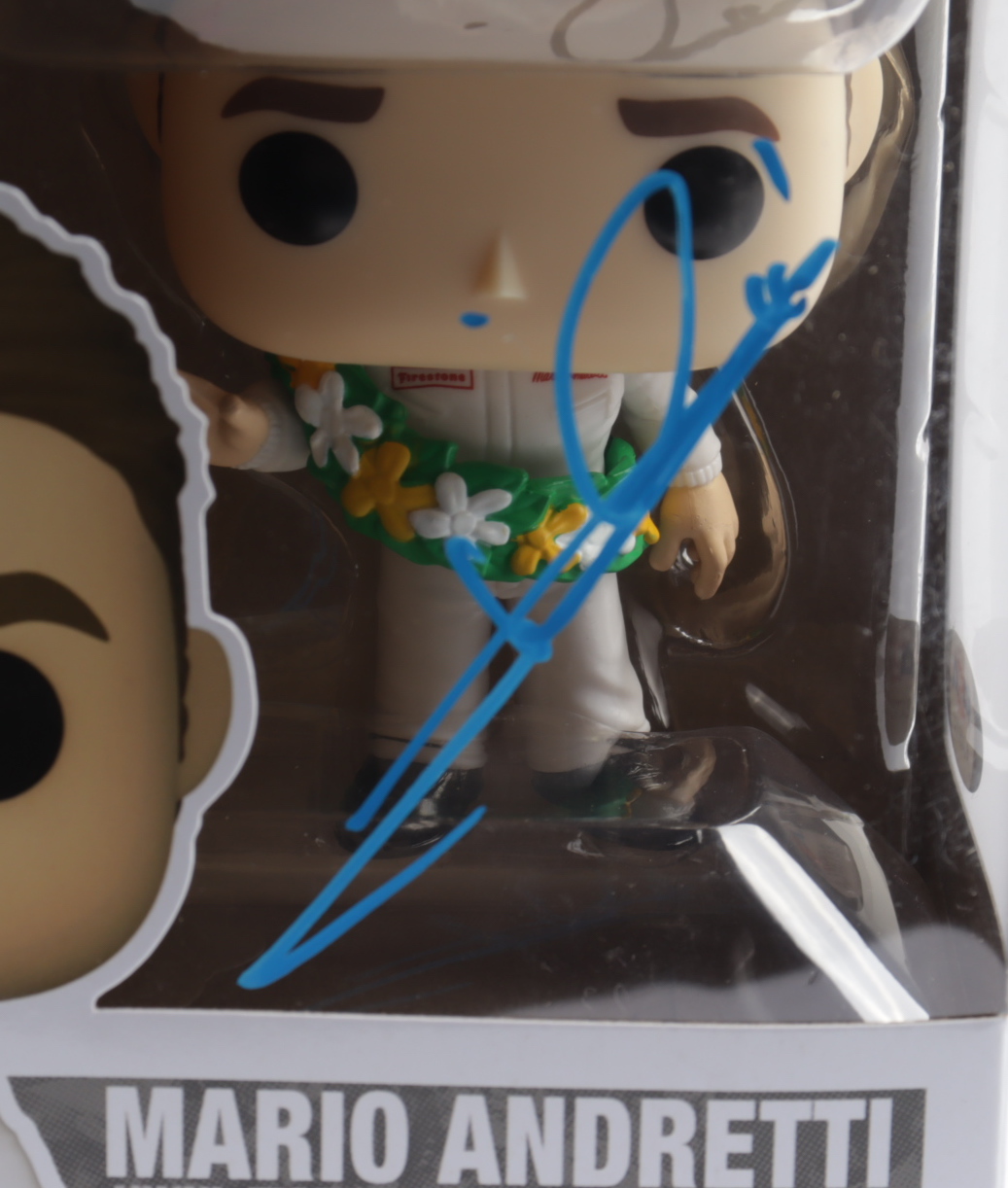 Mario Andretti Signed Mario Andretti #10 Funko Pop! Vinyl Figure (PSA) at PristineAuction.com Mario Andretti Signed Mario Andretti #10 Funko Pop! Vinyl Figure (PSA) at PristineAuction.com