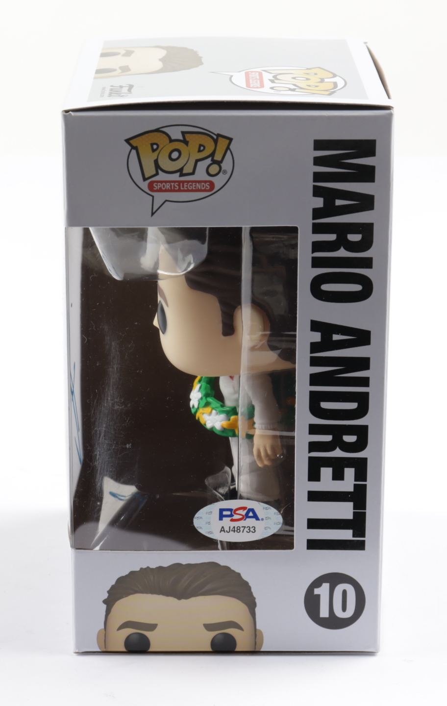 Mario Andretti Signed Mario Andretti #10 Funko Pop! Vinyl Figure (PSA) at PristineAuction.com Mario Andretti Signed Mario Andretti #10 Funko Pop! Vinyl Figure (PSA) at PristineAuction.com