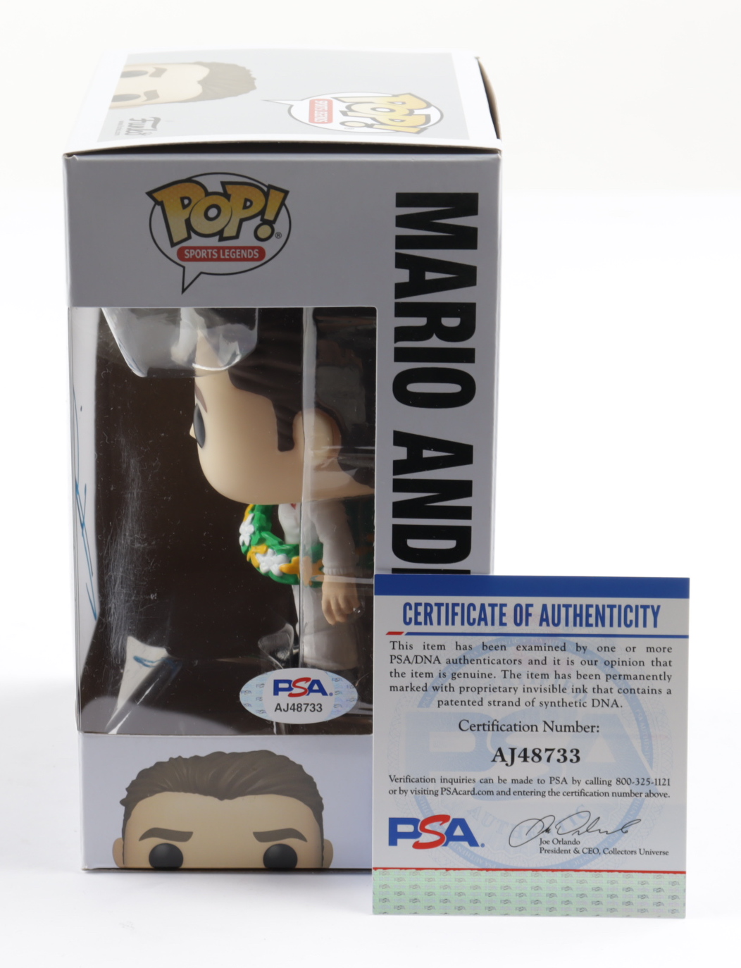 Mario Andretti Signed Mario Andretti #10 Funko Pop! Vinyl Figure (PSA) at PristineAuction.com Mario Andretti Signed Mario Andretti #10 Funko Pop! Vinyl Figure (PSA) at PristineAuction.com