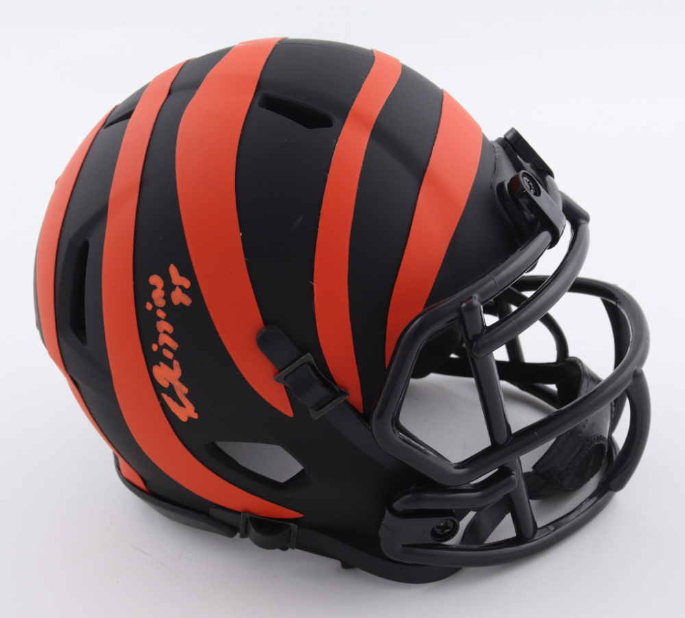 Tee Higgins Signed Bengals Eclipse Alternate Speed Mini Helmet (Beckett