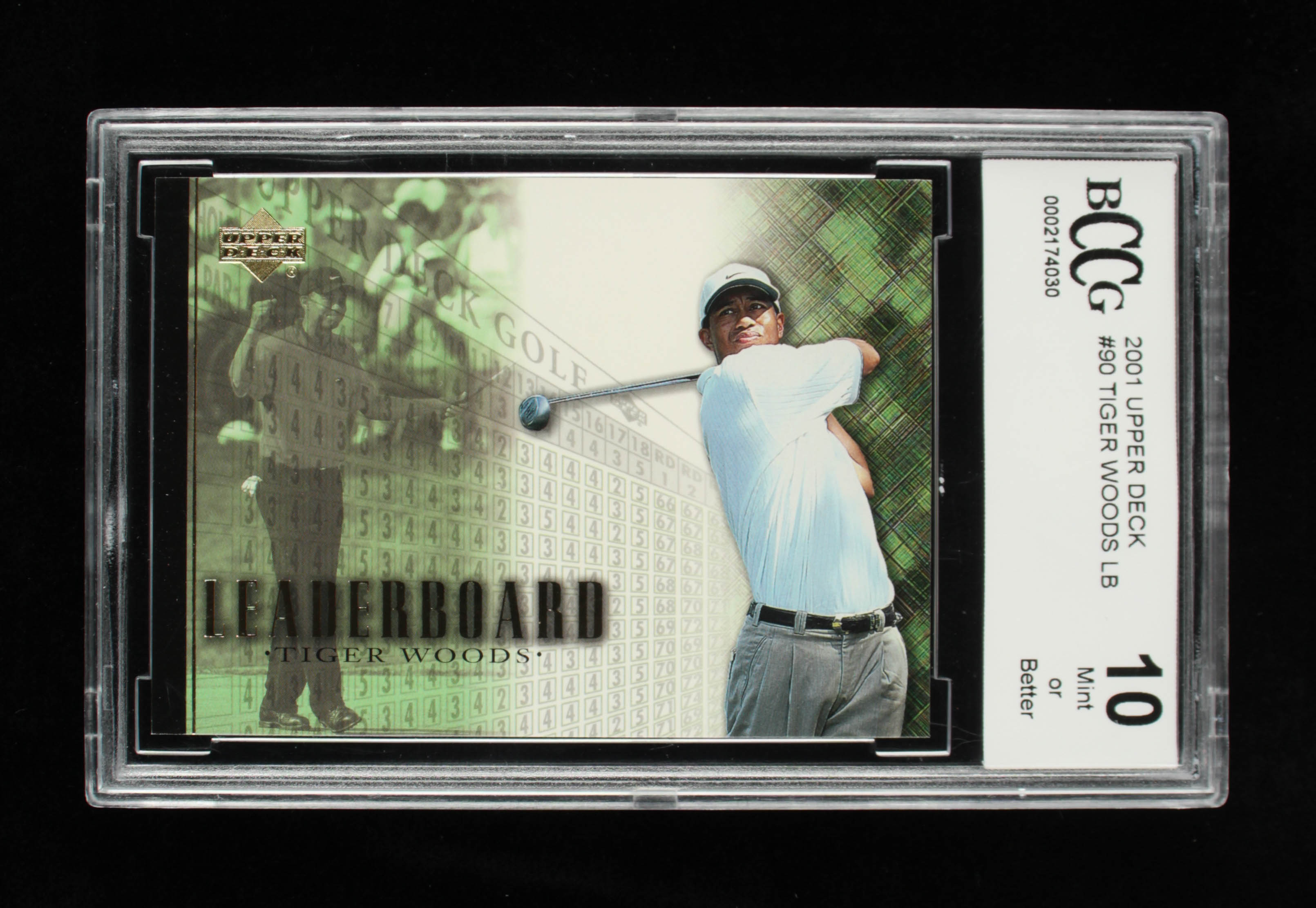 Tiger Woods 2001 Upper Deck #90 (BCCG 10) at PristineAuction.com Tiger Woods 2001 Upper Deck #90 (BCCG 10) at PristineAuction.com