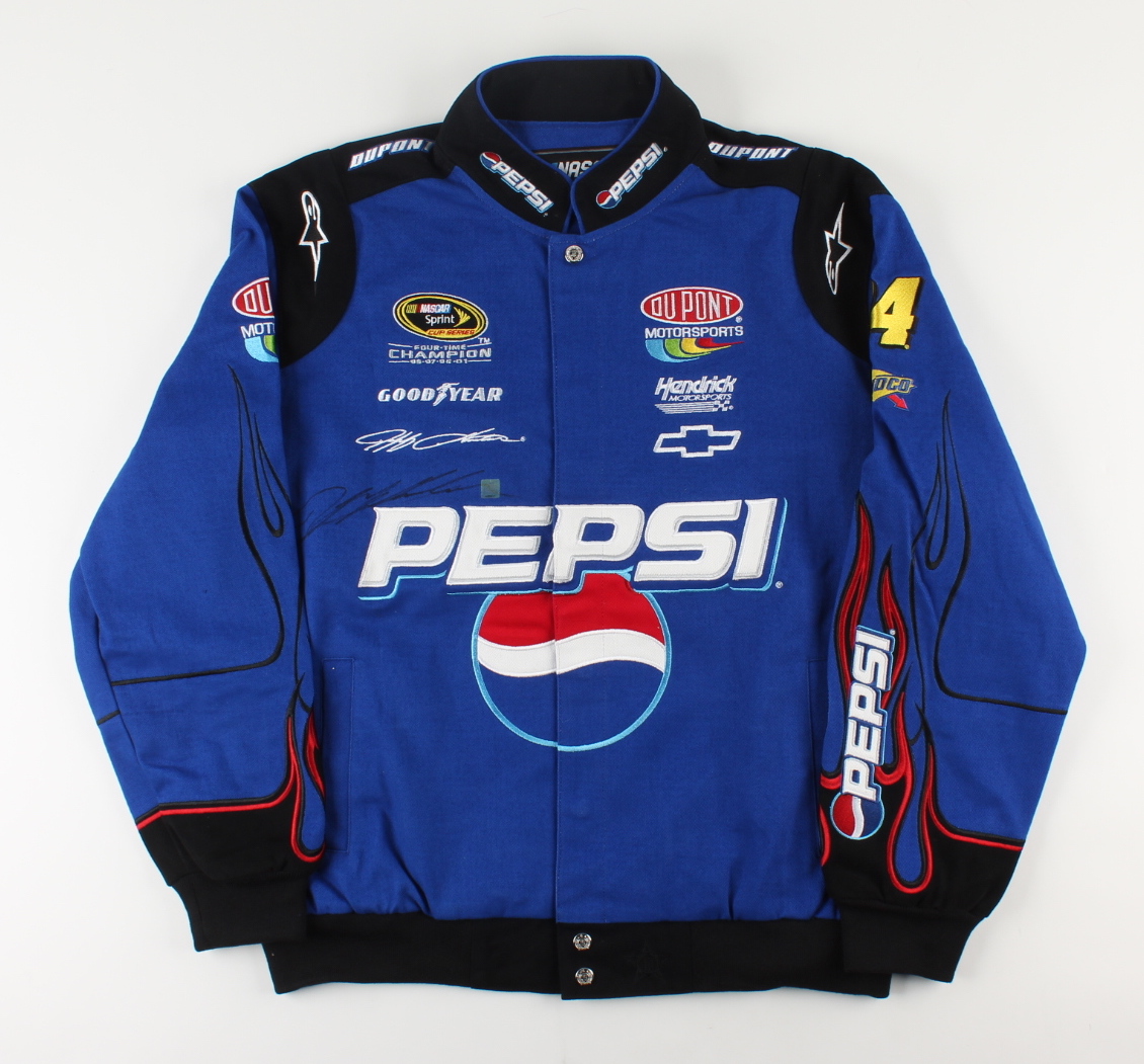 Jeff Gordon Signed - Pepsi - JH Design Driver's Suit Jacket (Gordon Hologram) at PristineAuction.com Jeff Gordon Signed - Pepsi - JH Design Driver's Suit Jacket (Gordon Hologram) at PristineAuction.com