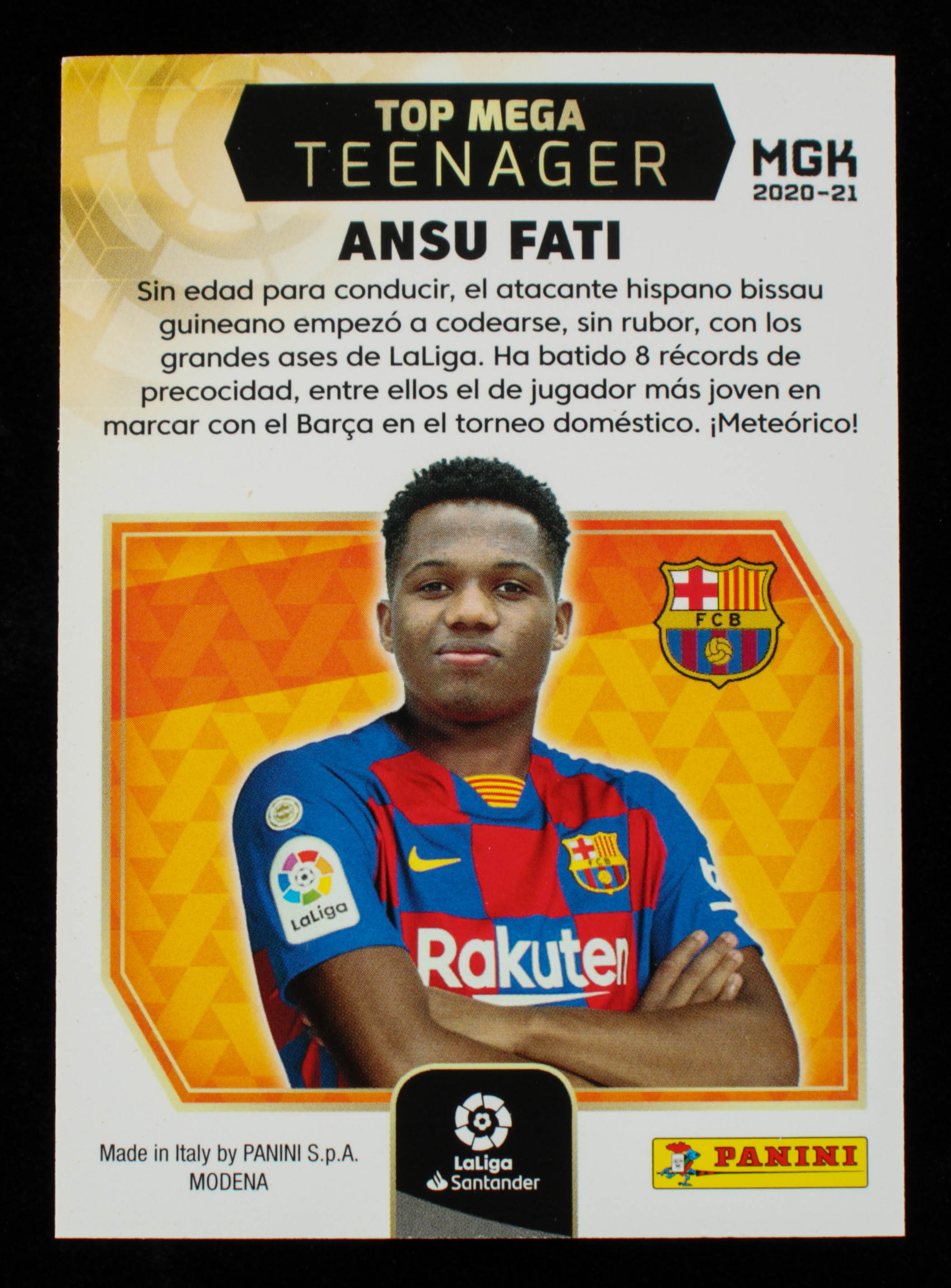 Ansu Fati 2020-21 Top Mega Teenager MGK #10 at PristineAuction.com Ansu Fati 2020-21 Top Mega Teenager MGK #10 at PristineAuction.com