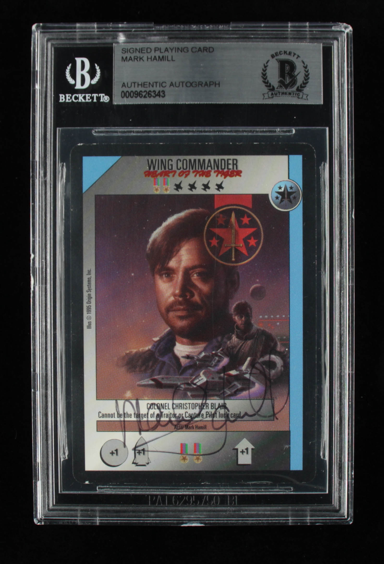 Mark Hamill Signed 1995 Wing Commander - Colonel Christopher Blair (BGS Encapsulated) at PristineAuction.com Mark Hamill Signed 1995 Wing Commander - Colonel Christopher Blair (BGS Encapsulated) at PristineAuction.com