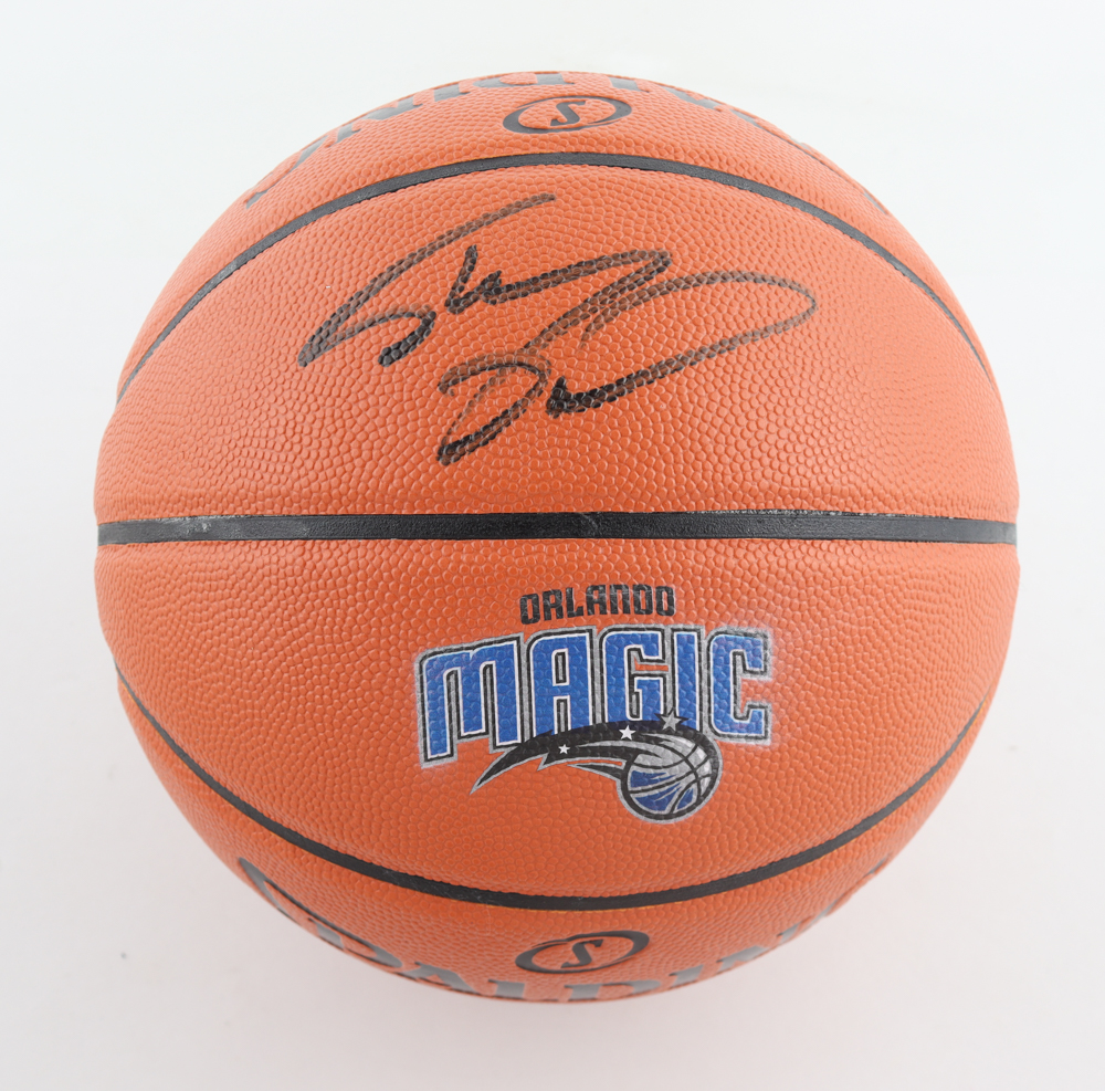 Shaquille O'Neal Signed Magic Logo NBA Game Ball Series Basketball (Schwartz Sports COA) at PristineAuction.com Shaquille O'Neal Signed Magic Logo NBA Game Ball Series Basketball (Schwartz Sports COA) at PristineAuction.com