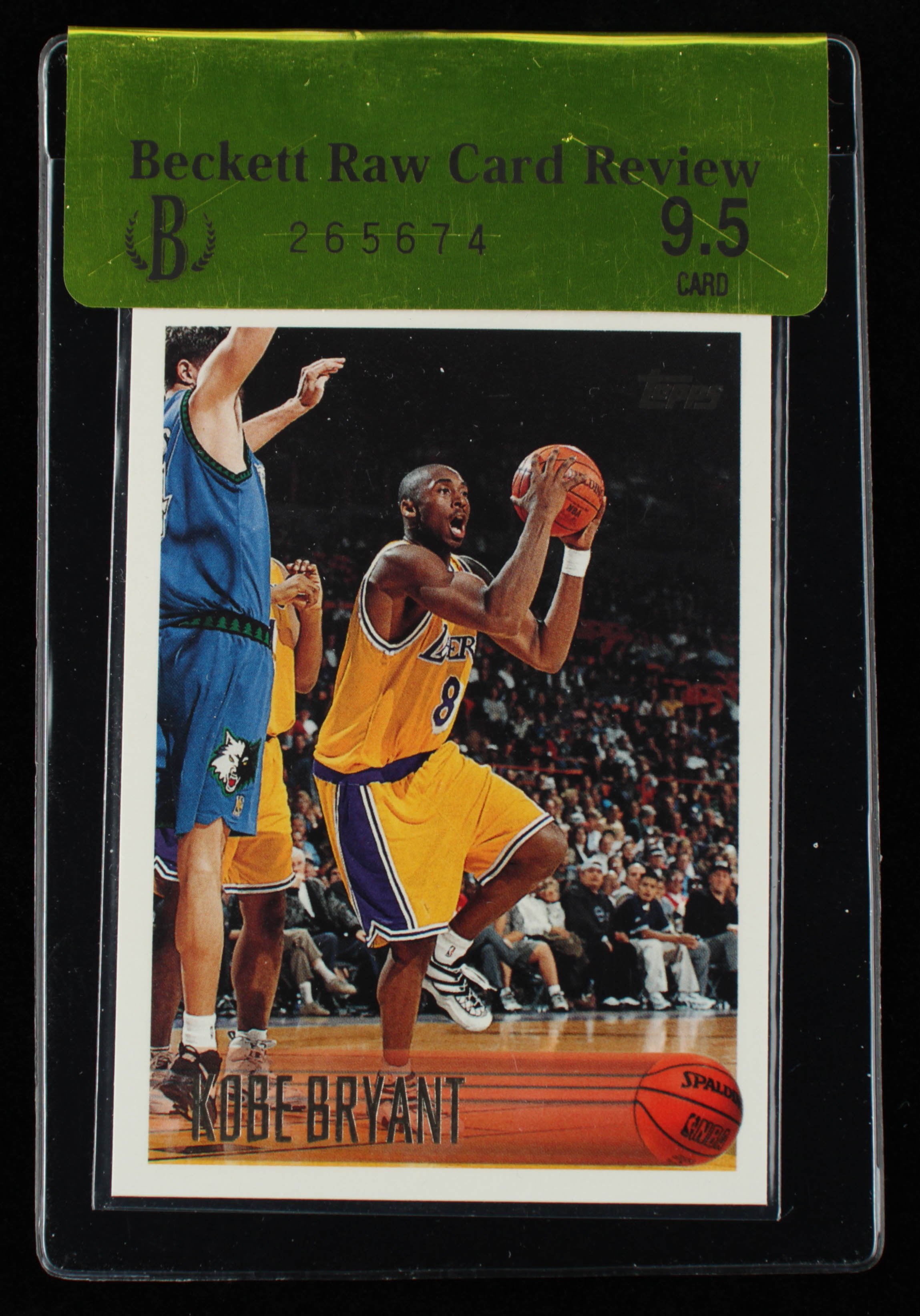 Kobe Bryant 1996-97 Topps #138 RC (Beckett Raw Card Review 9.5) at PristineAuction.com Kobe Bryant 1996-97 Topps #138 RC (Beckett Raw Card Review 9.5) at PristineAuction.com