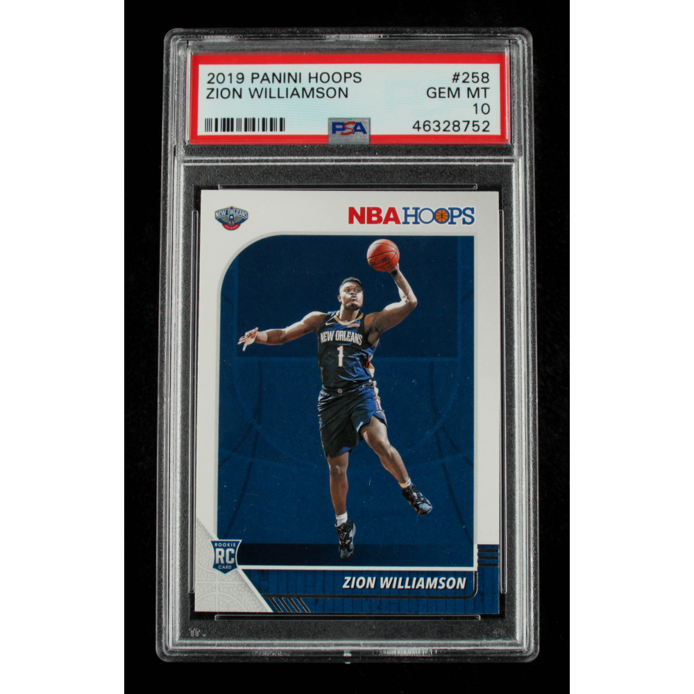 Zion Williamson 2019-20 Hoops #258 RC (PSA 10) | Pristine Auction