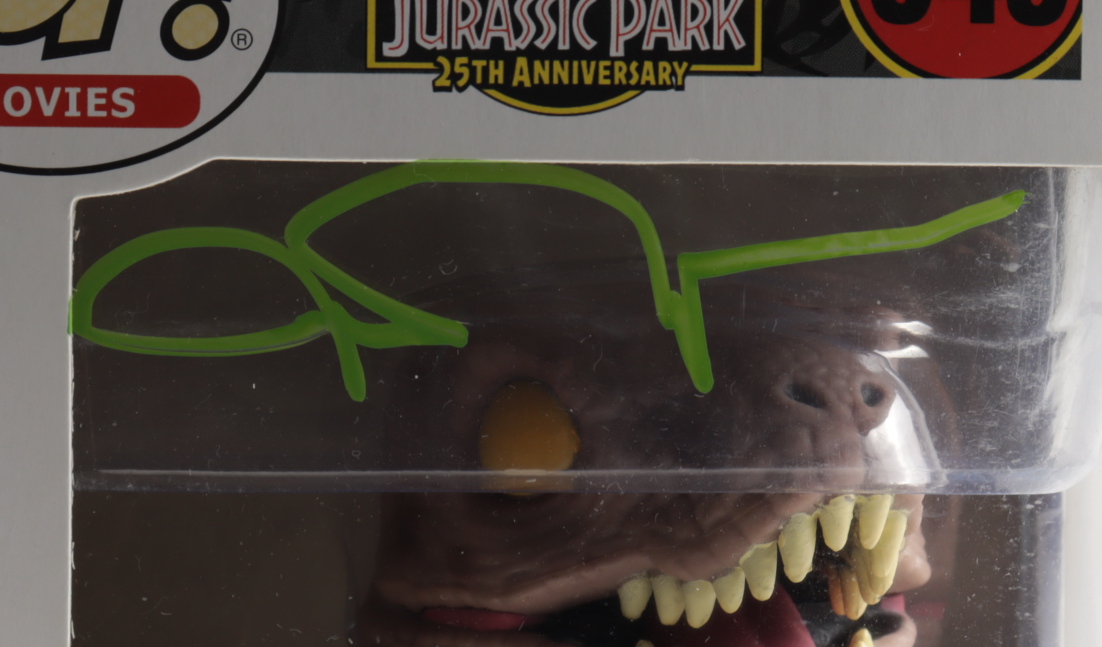 John Rosengarnt Signed "Jurassic Park" Velociraptor #549 25th Anniversary Funko Pop! Vinyl Figure (Beckett COA) at PristineAuction.com John Rosengarnt Signed "Jurassic Park" Velociraptor #549 25th Anniversary Funko Pop! Vinyl Figure (Beckett COA) at PristineAuction.com