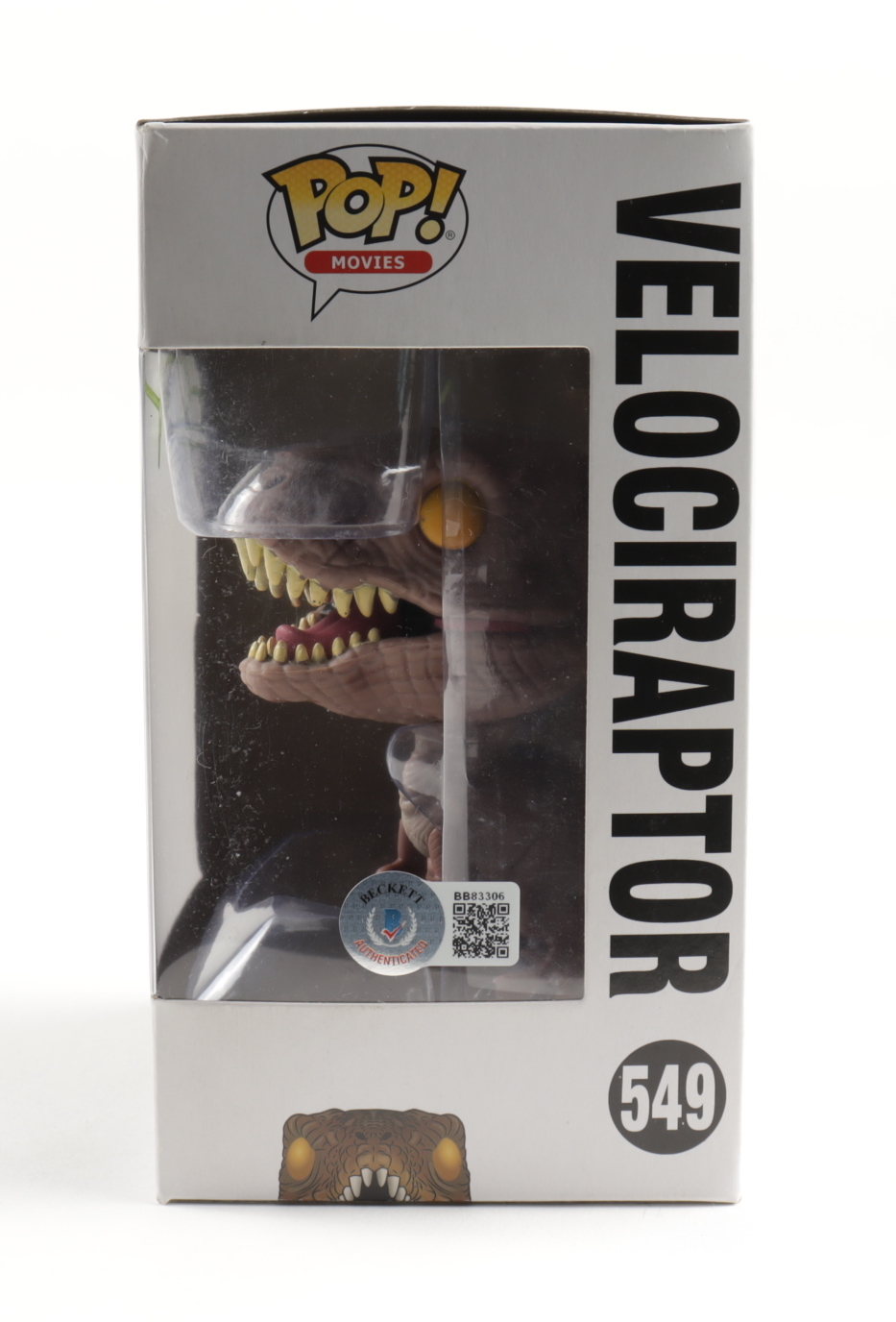 John Rosengarnt Signed "Jurassic Park" Velociraptor #549 25th Anniversary Funko Pop! Vinyl Figure (Beckett COA) at PristineAuction.com John Rosengarnt Signed "Jurassic Park" Velociraptor #549 25th Anniversary Funko Pop! Vinyl Figure (Beckett COA) at PristineAuction.com