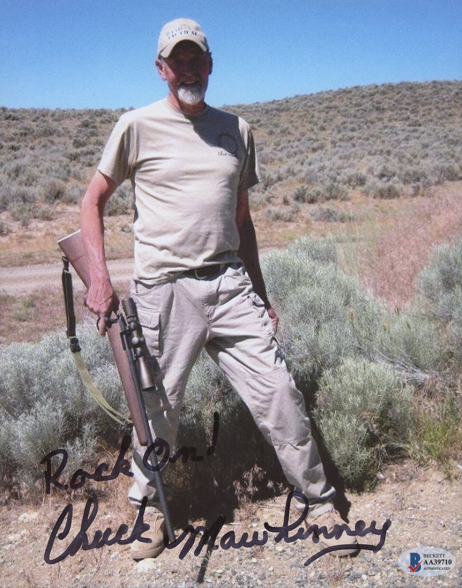 Chuck Mawhinney Signed 8x10 Photo Inscribed "Rock On!" (Beckett COA) at PristineAuction.com Chuck Mawhinney Signed 8x10 Photo Inscribed "Rock On!" (Beckett COA) at PristineAuction.com