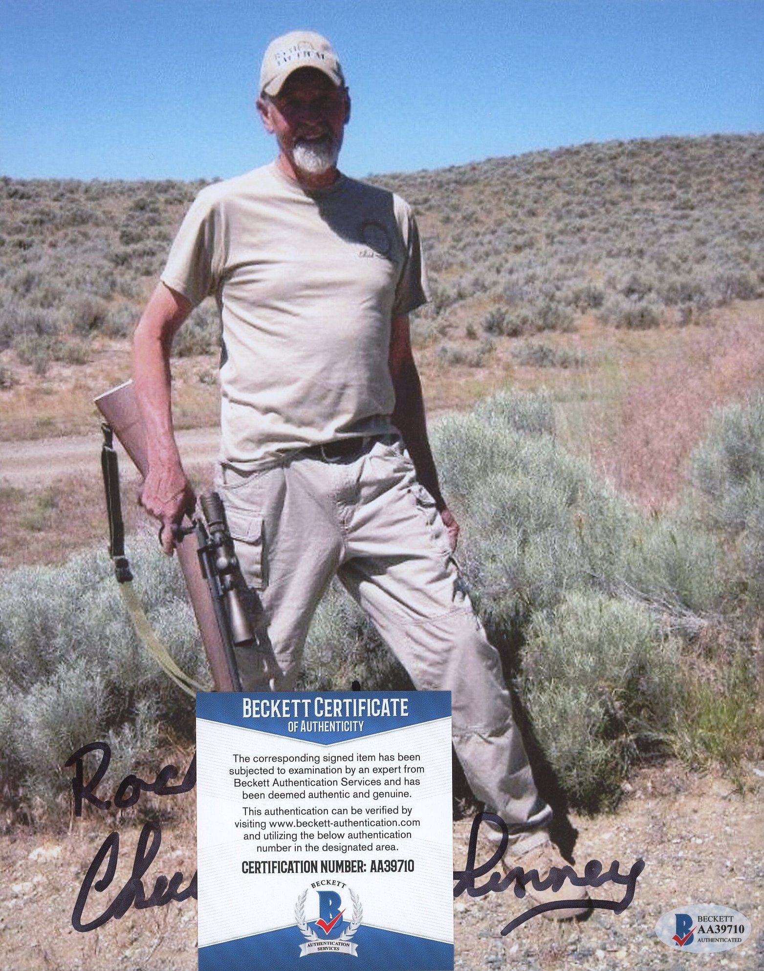 Chuck Mawhinney Signed 8x10 Photo Inscribed "Rock On!" (Beckett COA) at PristineAuction.com Chuck Mawhinney Signed 8x10 Photo Inscribed "Rock On!" (Beckett COA) at PristineAuction.com