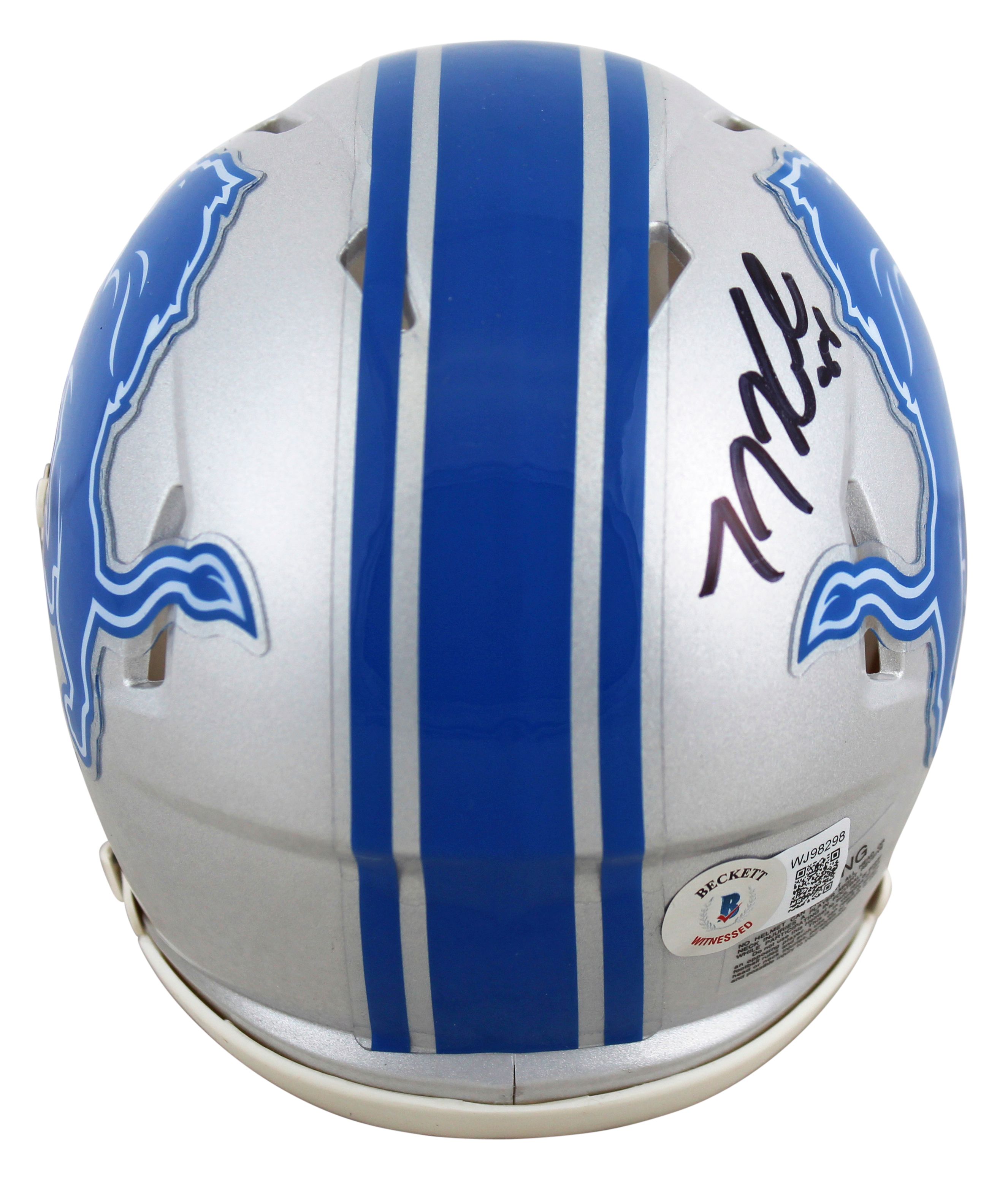 T. J. Hockenson Signed Lions Speed Mini Helmet (Beckett) at PristineAuction.com T. J. Hockenson Signed Lions Speed Mini Helmet (Beckett) at PristineAuction.com