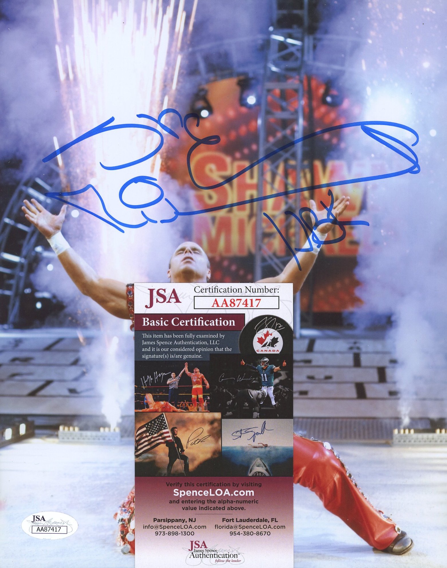 Shawn Michaels Signed 8x10 Photo Inscribed "HBK" (JSA COA) at PristineAuction.com Shawn Michaels Signed 8x10 Photo Inscribed "HBK" (JSA COA) at PristineAuction.com