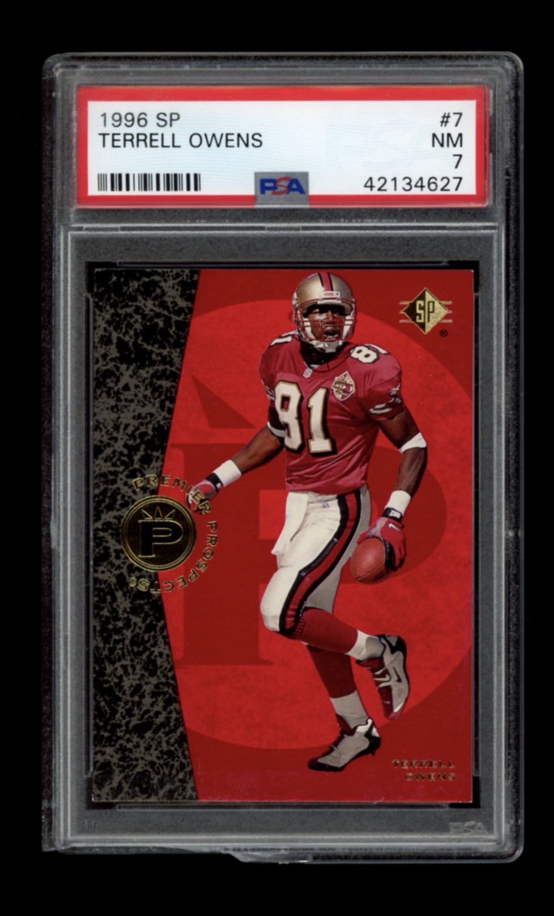 Terrell Owens 1996 SP #7 RC (PSA 7) at PristineAuction.com Terrell Owens 1996 SP #7 RC (PSA 7) at PristineAuction.com