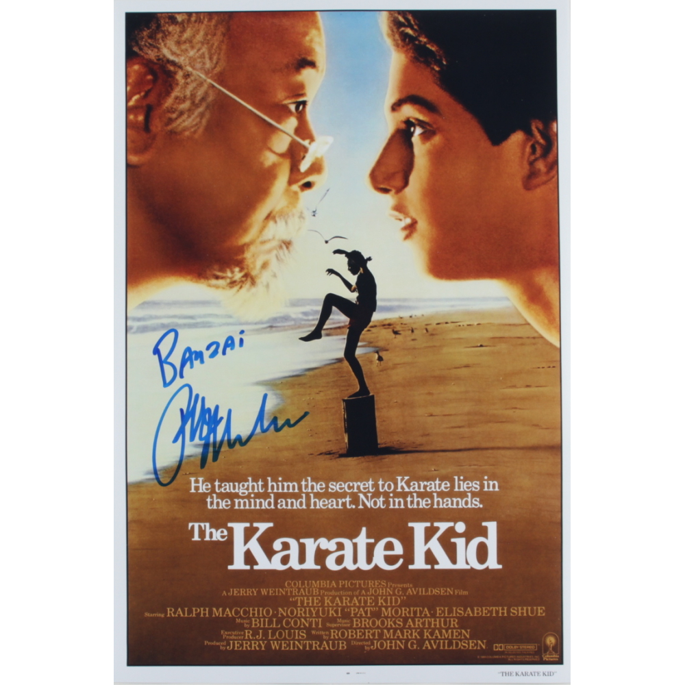 Ralph Macchio Signed "The Karate Kid" 12x18 Photo Inscribed "Banzai" (AutographCOA COA