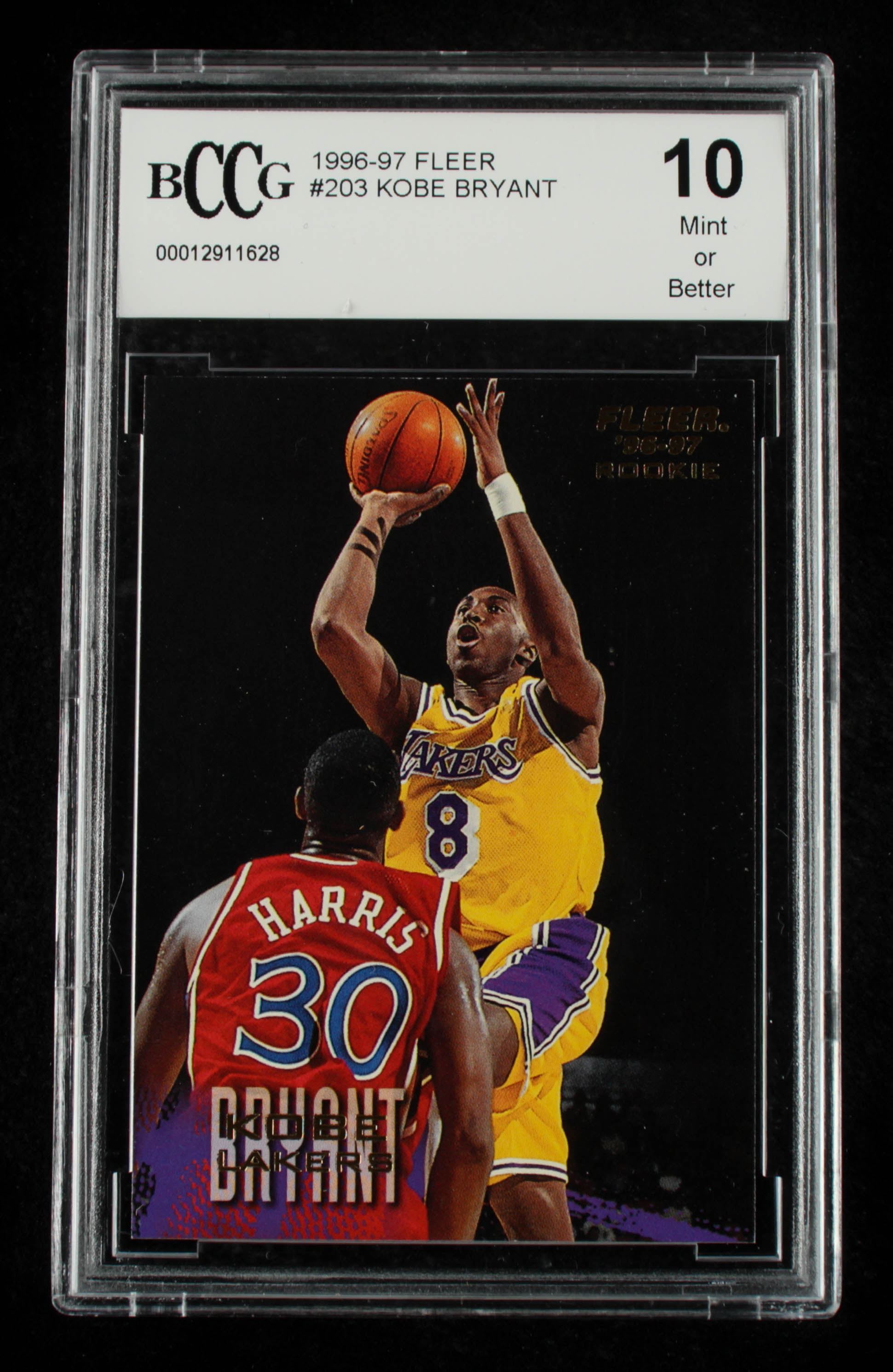 Kobe Bryant 1996-97 Fleer #203 RC (BCCG 10) at PristineAuction.com Kobe Bryant 1996-97 Fleer #203 RC (BCCG 10) at PristineAuction.com