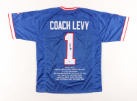 Marv Levy Signed Career Highlight Stat Jersey (Beckett) at PristineAuction.com