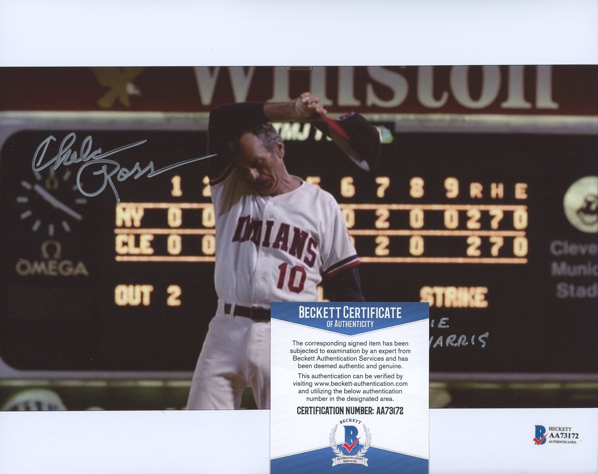 Chelcie Ross Signed "Major League" 8x10 Photo Inscribed "Eddie Harris" (Beckett COA) at PristineAuction.com Chelcie Ross Signed "Major League" 8x10 Photo Inscribed "Eddie Harris" (Beckett COA) at PristineAuction.com