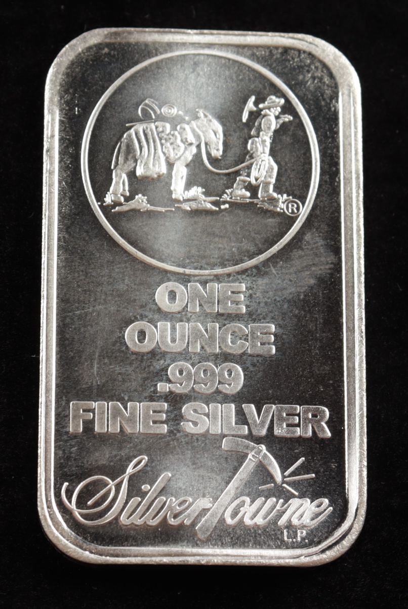 1 Ounce .999 Fine Silver SilverTowne Bullion Bar at PristineAuction.com 1 Ounce .999 Fine Silver SilverTowne Bullion Bar at PristineAuction.com
