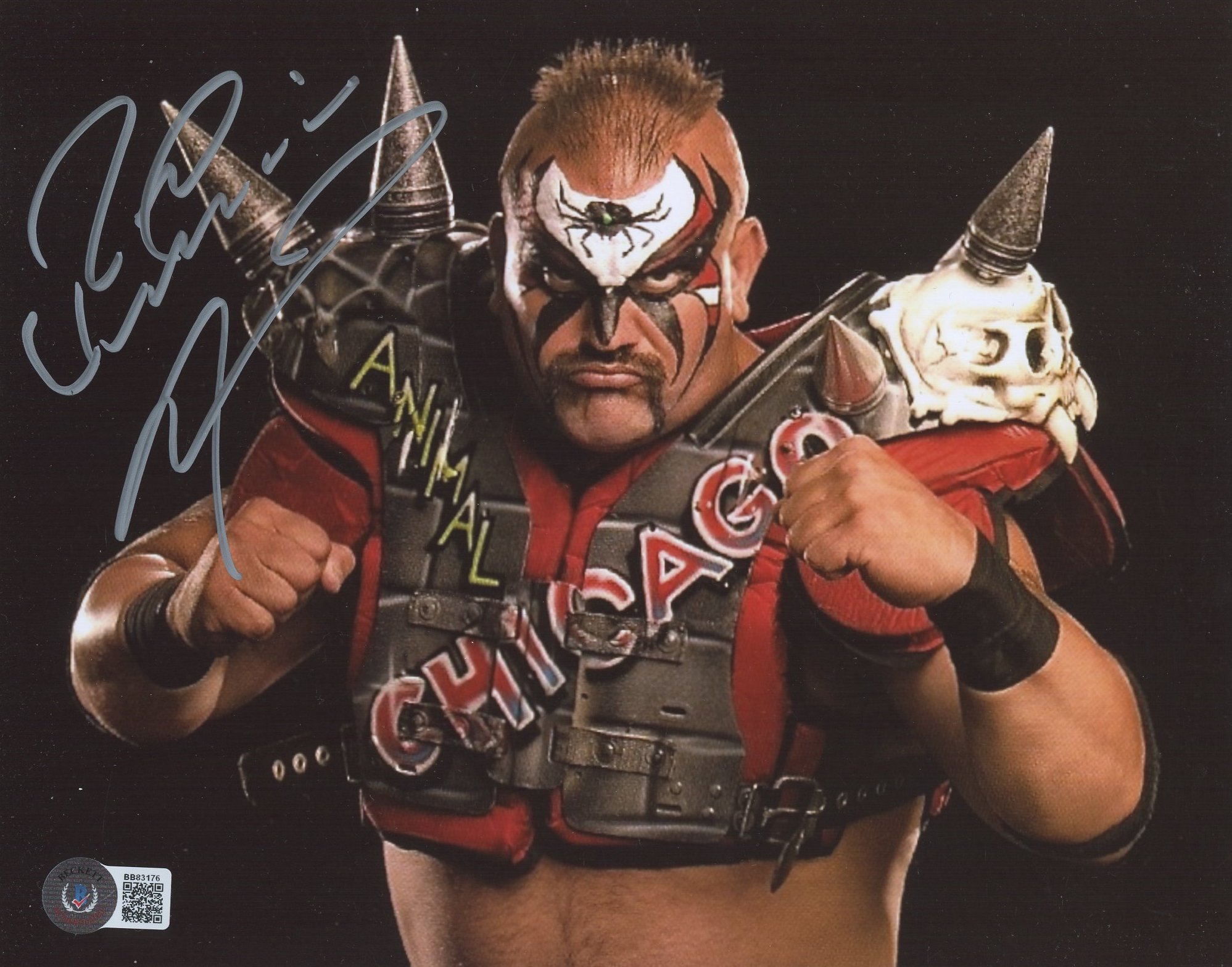 Road Warrior Animal Signed WWF 8x10 Photo (Beckett COA) at PristineAuction.com Road Warrior Animal Signed WWF 8x10 Photo (Beckett COA) at PristineAuction.com