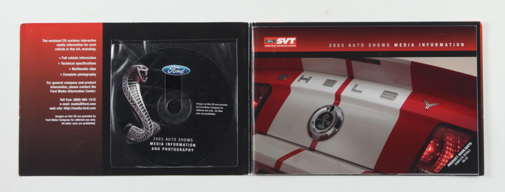 Carroll Shelby Signed 2005 Ford Auto Shows Media Booklet (Beckett) at PristineAuction.com Carroll Shelby Signed 2005 Ford Auto Shows Media Booklet (Beckett) at PristineAuction.com