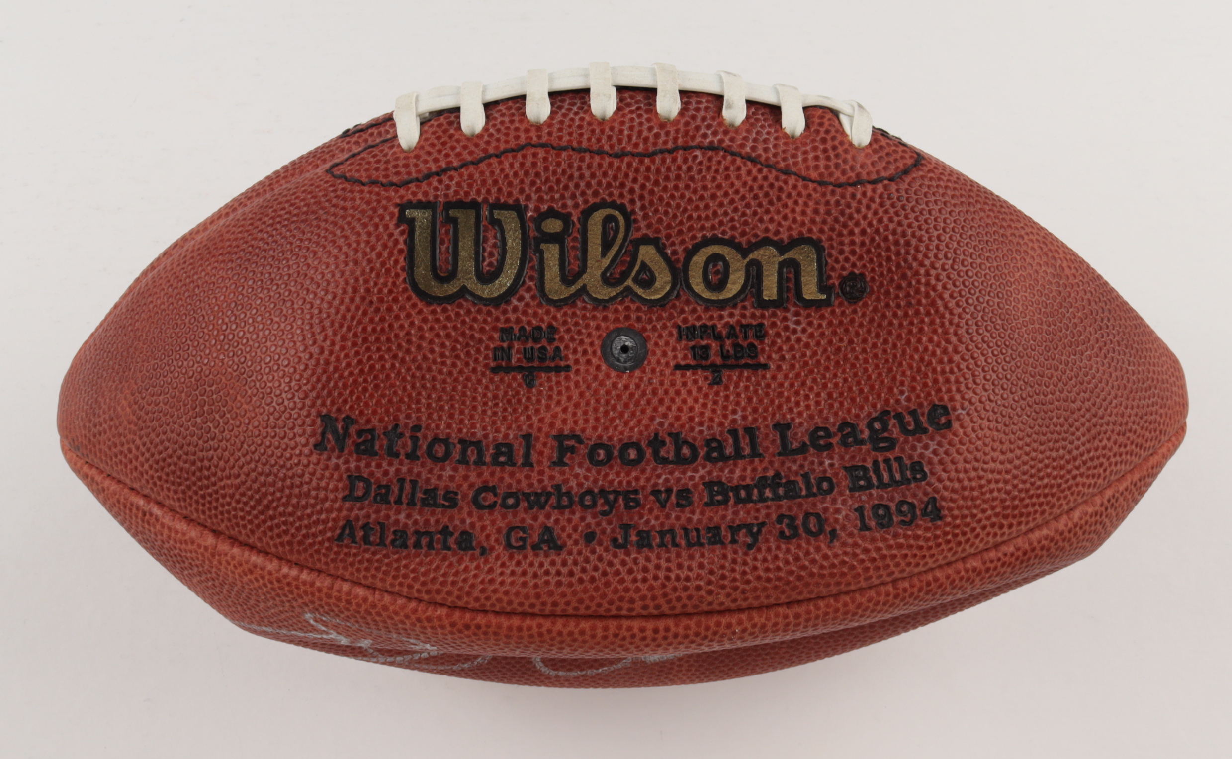 Emmitt Smith Signed Super Bowl XXVIII Official NFL Game Ball (JSA Hologram) (See Description) at PristineAuction.com Emmitt Smith Signed Super Bowl XXVIII Official NFL Game Ball (JSA Hologram) (See Description) at PristineAuction.com