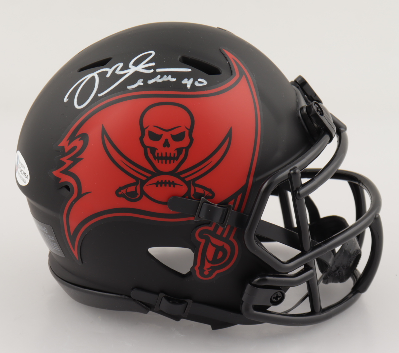 Mike Alstott Signed Buccaneers Eclipse Alternate Speed Mini-Helmet (Beckett COA) at PristineAuction.com Mike Alstott Signed Buccaneers Eclipse Alternate Speed Mini-Helmet (Beckett COA) at PristineAuction.com