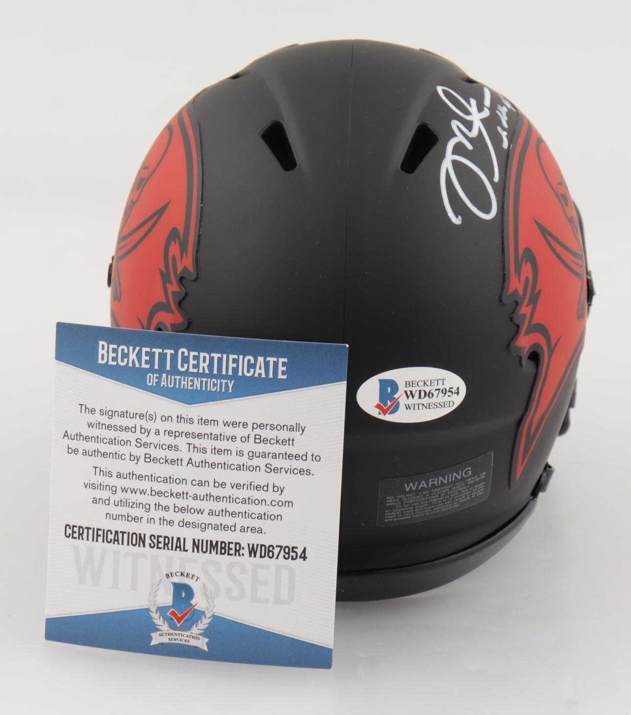 Mike Alstott Signed Buccaneers Eclipse Alternate Speed Mini-Helmet (Beckett COA) at PristineAuction.com Mike Alstott Signed Buccaneers Eclipse Alternate Speed Mini-Helmet (Beckett COA) at PristineAuction.com