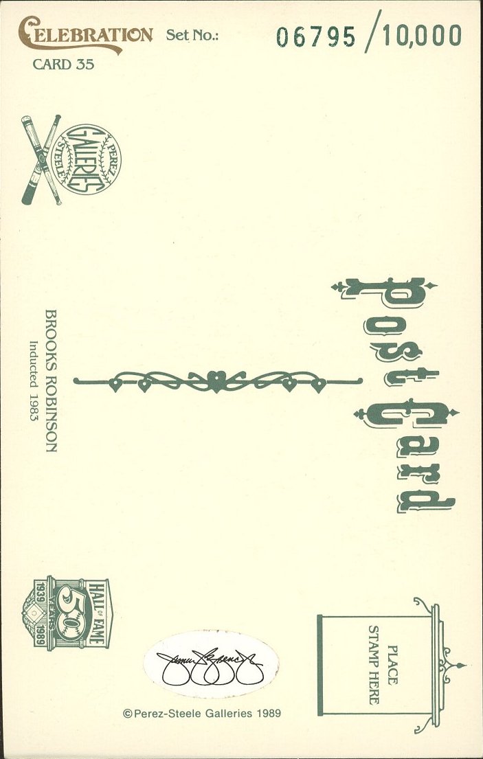 Brooks Robinson Signed LE 3.5x5.5 Postcard (JSA SOA) at PristineAuction.com Brooks Robinson Signed LE 3.5x5.5 Postcard (JSA SOA) at PristineAuction.com