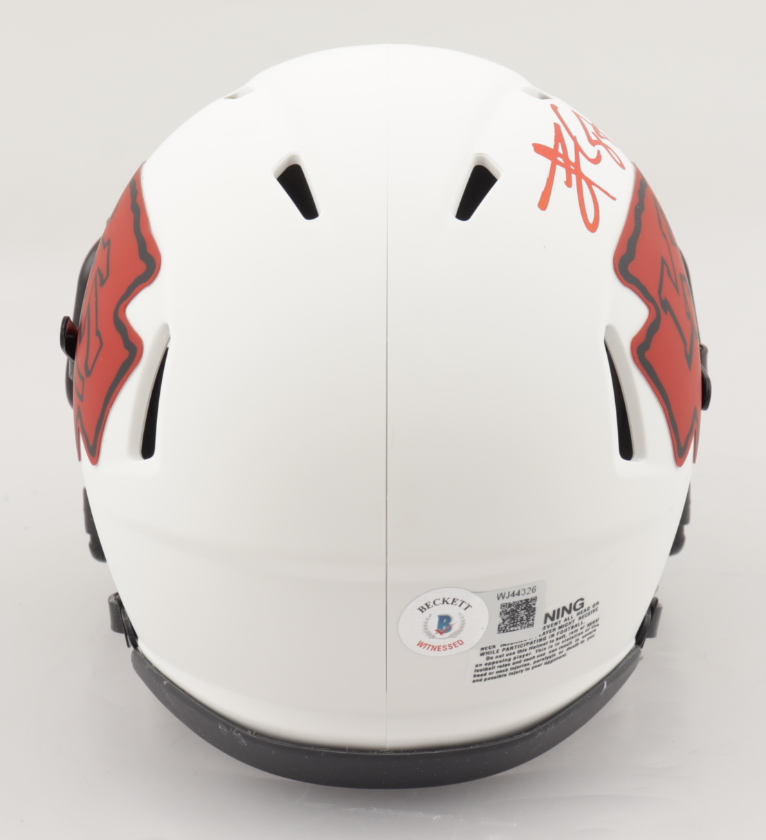 Travis Kelce Signed Chiefs Lunar Eclipse Alternate Speed Mini-Helmet (Beckett Hologram) at PristineAuction.com Travis Kelce Signed Chiefs Lunar Eclipse Alternate Speed Mini-Helmet (Beckett Hologram) at PristineAuction.com