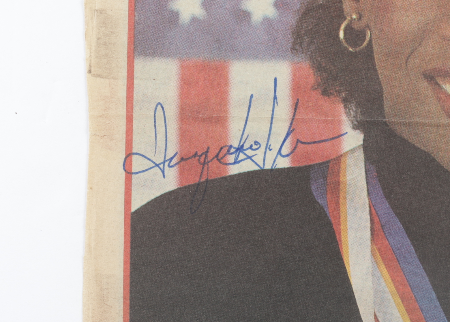 Jackie Joyner-Kersee Signed Sporting News Newspaper Cover (PSA COA) (See Description) at PristineAuction.com Jackie Joyner-Kersee Signed Sporting News Newspaper Cover (PSA COA) (See Description) at PristineAuction.com