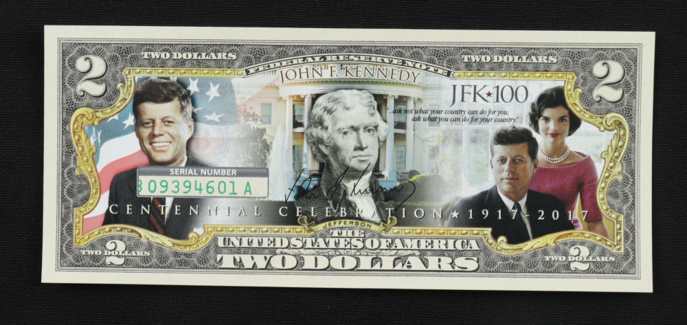 Original HYPNOSIS 'The Power Of Money' Colorized $2 Bill - Genuine US Legal Tender