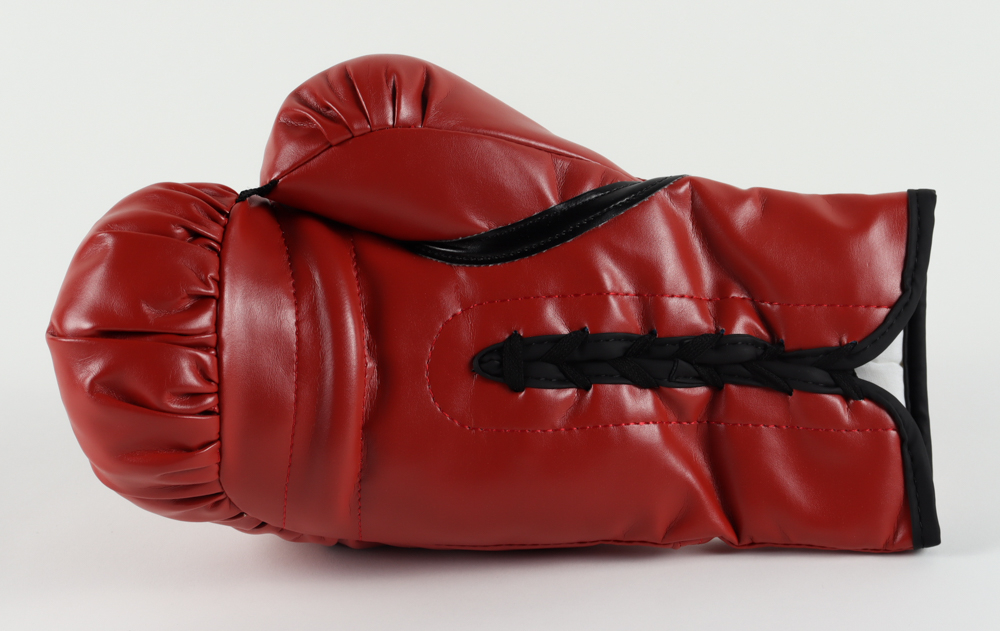 GANT DE BOXE ROUGE EVERLAST DÉDICACÉ MIKE TYSON RH EN NOIR BECKETT 182689 | eBay