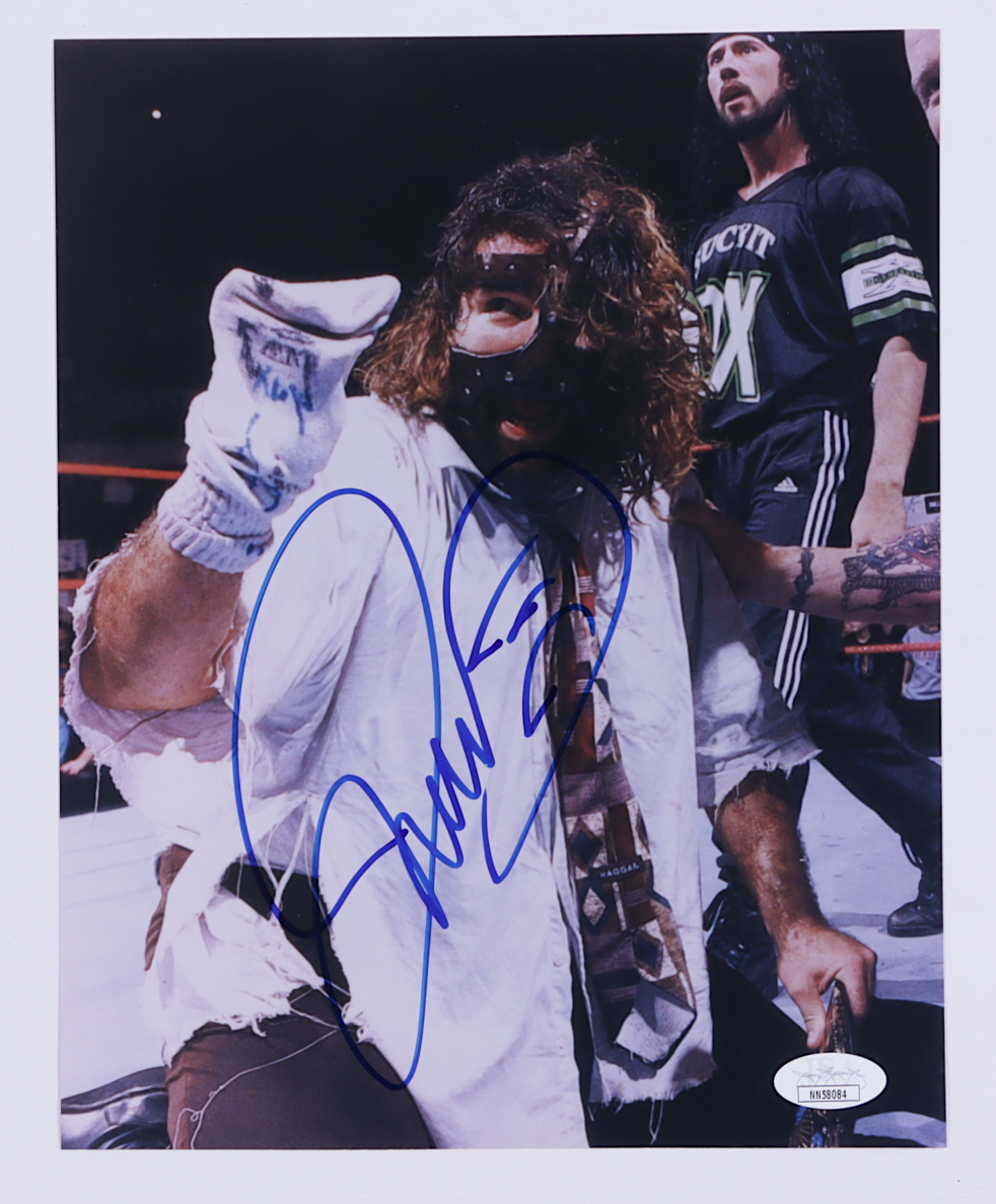 Mick Foley Signed WWE 8x10 Photo (JSA COA) at PristineAuction.com Mick Foley Signed WWE 8x10 Photo (JSA COA) at PristineAuction.com