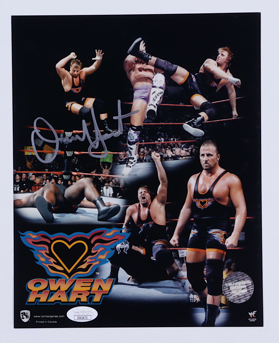 Owen Hart Signed WWF 8x10 Photo (JSA COA) at PristineAuction.com Owen Hart Signed WWF 8x10 Photo (JSA COA) at PristineAuction.com