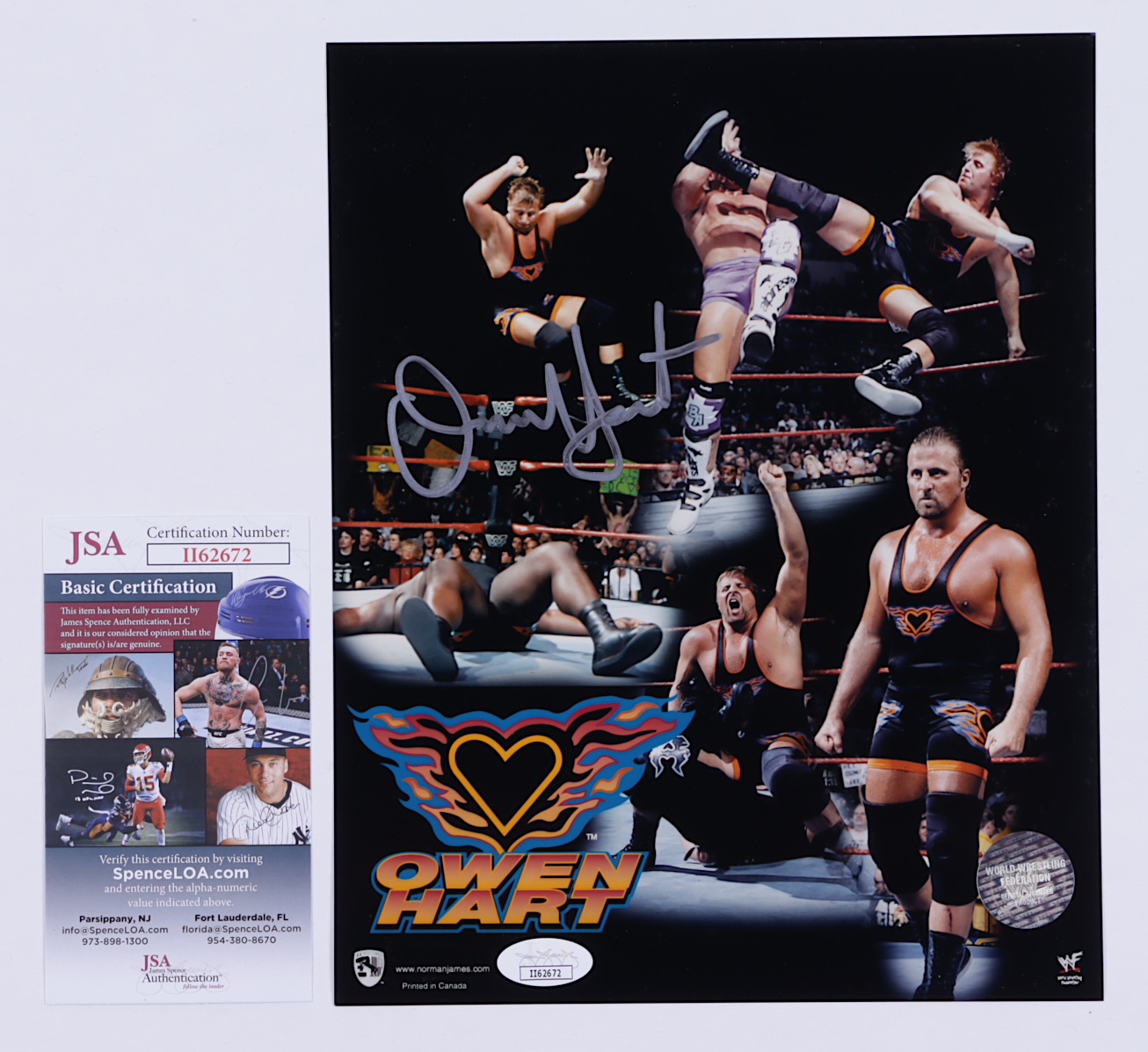 Owen Hart Signed WWF 8x10 Photo (JSA COA) at PristineAuction.com Owen Hart Signed WWF 8x10 Photo (JSA COA) at PristineAuction.com