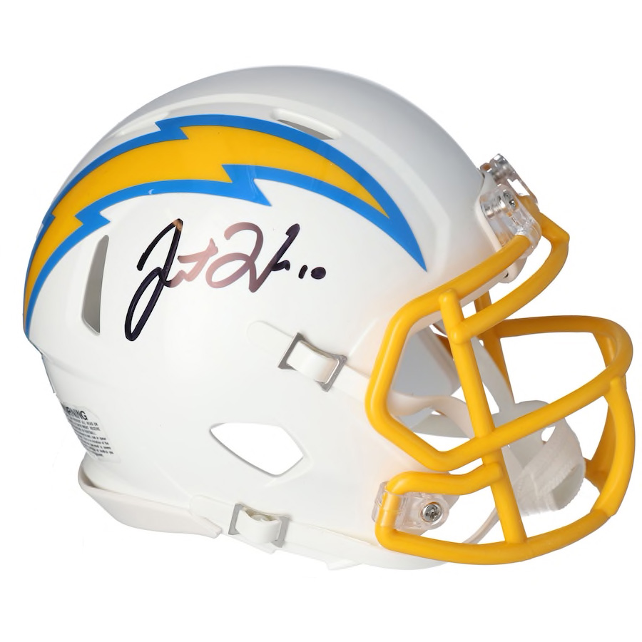 Justin Herbert Signed Chargers Speed Mini Helmet (Fanatics) at PristineAuction.com Justin Herbert Signed Chargers Speed Mini Helmet (Fanatics) at PristineAuction.com