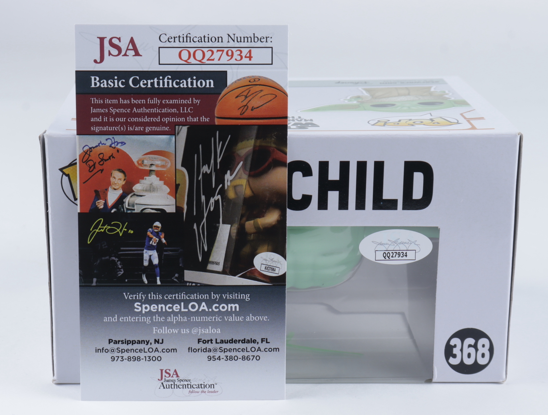 John Rosengrant Signed "Star Wars: The Mandalorian" #368 The Child Funko Pop! Vinyl Figure (JSA COA) at PristineAuction.com John Rosengrant Signed "Star Wars: The Mandalorian" #368 The Child Funko Pop! Vinyl Figure (JSA COA) at PristineAuction.com