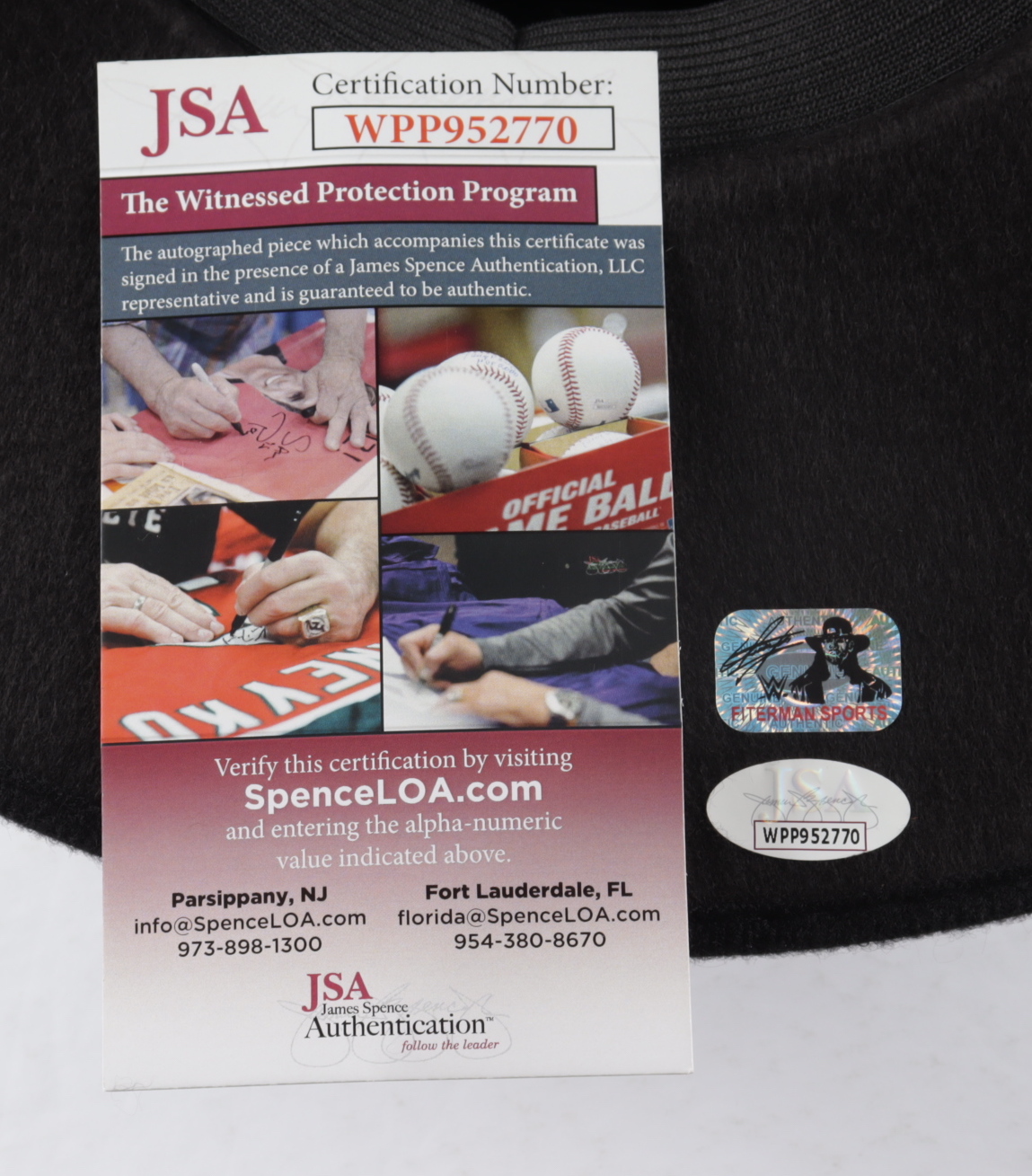 The Undertaker Signed Wide Brim Open Crown Hat (JSA COA & Undertaker Hologram) at PristineAuction.com The Undertaker Signed Wide Brim Open Crown Hat (JSA COA & Undertaker Hologram) at PristineAuction.com