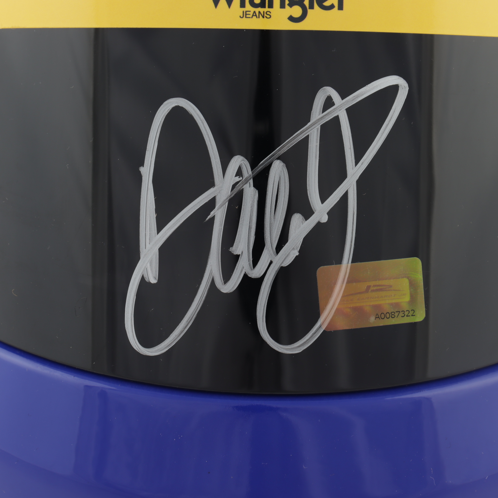 Dale Earnhardt Jr. Signed NASCAR Wrangler #3 Full-Size Helmet (JSA COA & Earnhardt Jr. Hologram) at PristineAuction.com Dale Earnhardt Jr. Signed NASCAR Wrangler #3 Full-Size Helmet (JSA COA & Earnhardt Jr. Hologram) at PristineAuction.com