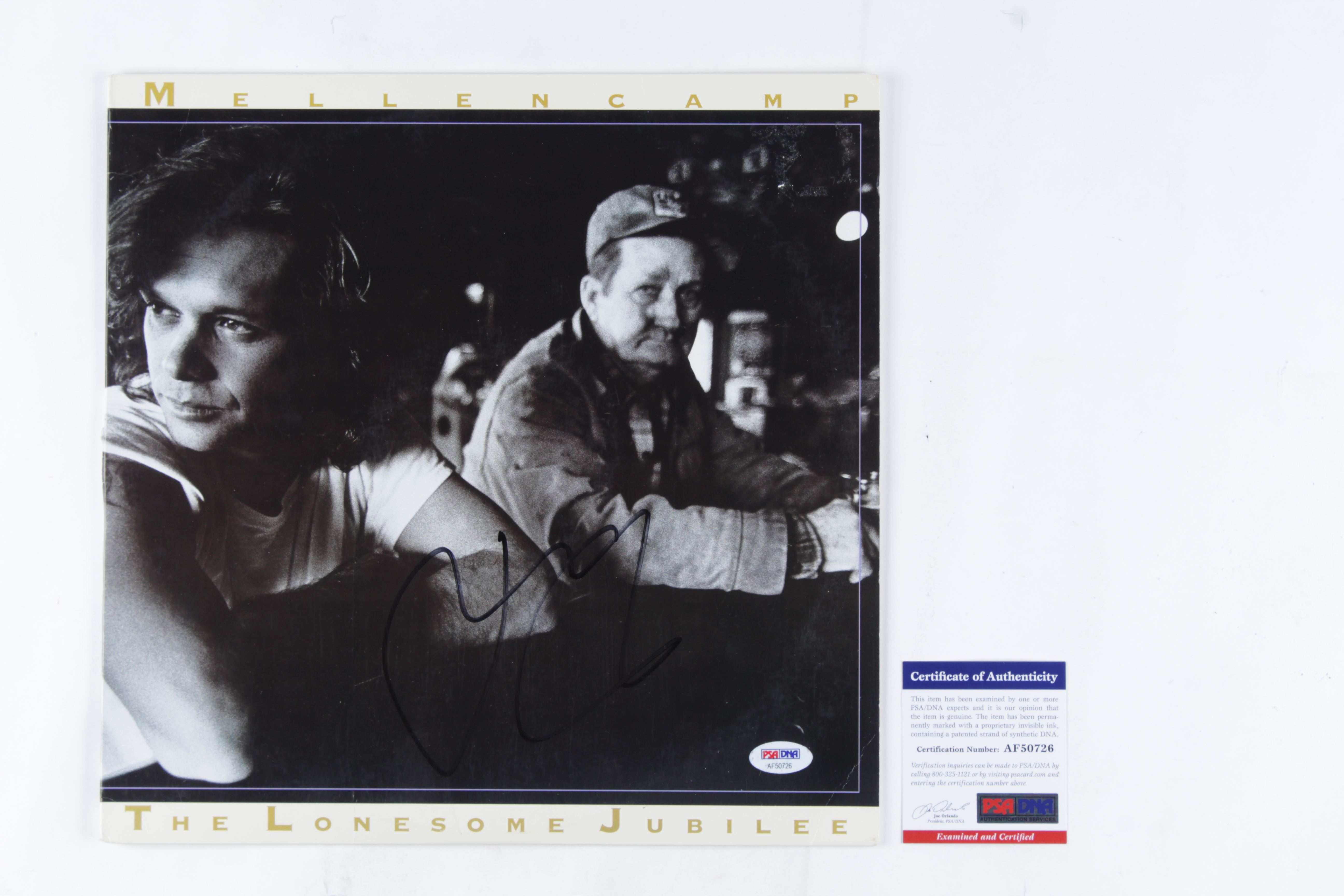 John Mellencamp Signed "The Lonesome Jubilee" Vinyl Record Album (PSA COA) (See Description) at PristineAuction.com John Mellencamp Signed "The Lonesome Jubilee" Vinyl Record Album (PSA COA) (See Description) at PristineAuction.com