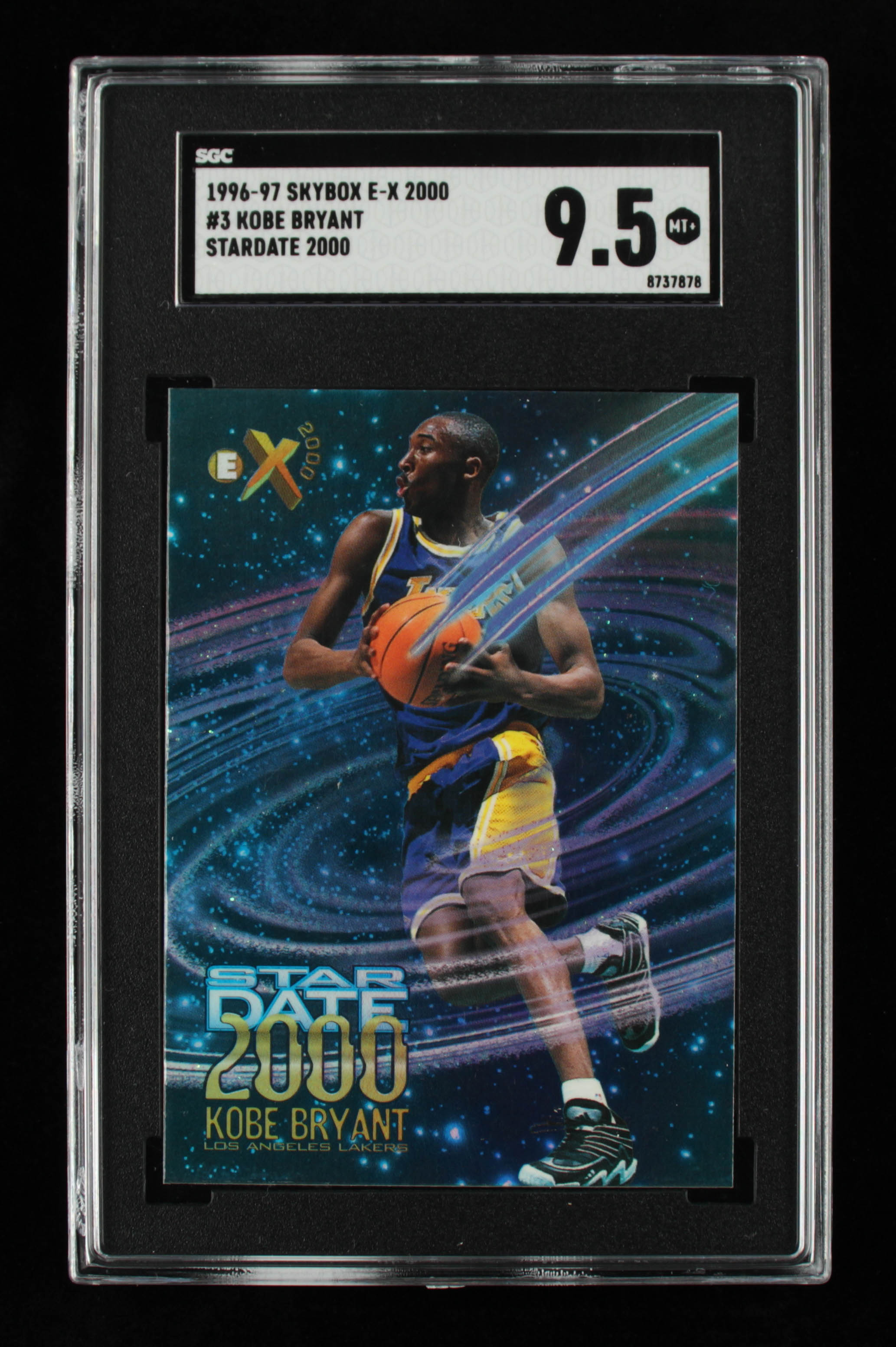 Kobe Bryant 1996-97 E-X2000 Star Date 2000 #3 (SGC 9.5) at PristineAuction.com Kobe Bryant 1996-97 E-X2000 Star Date 2000 #3 (SGC 9.5) at PristineAuction.com