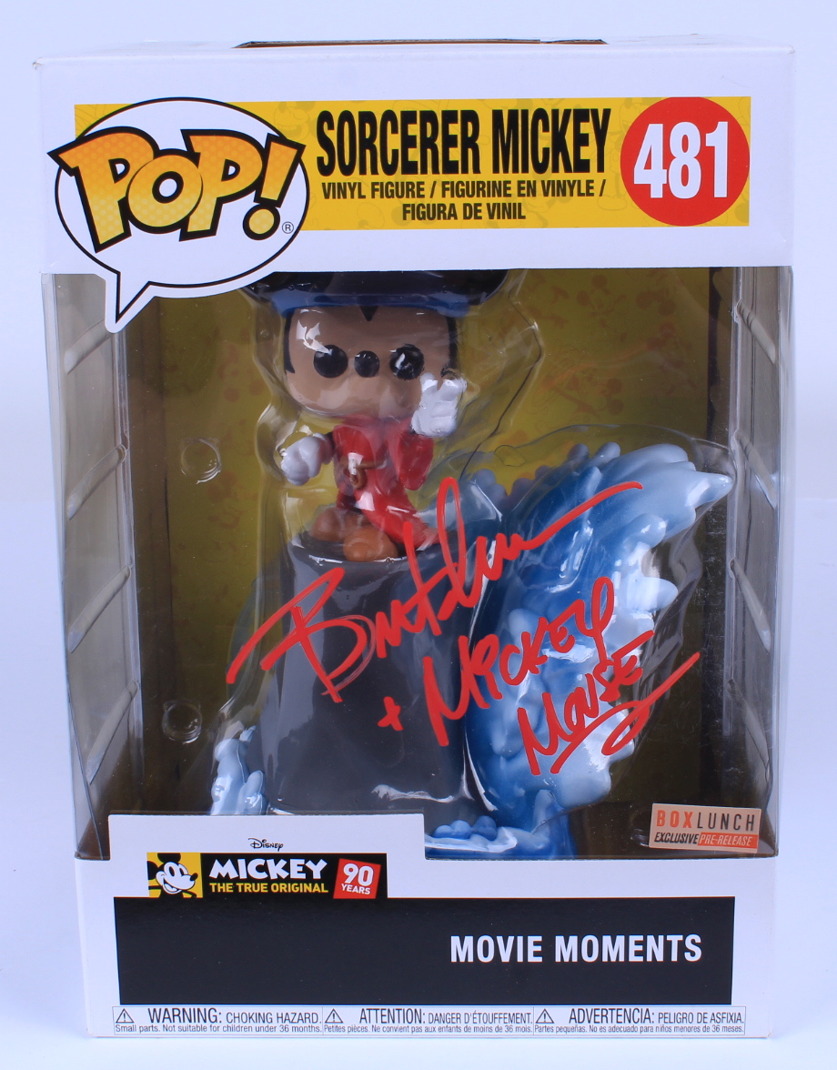 Bret Iwan Signed Disney "Sorcerer Mickey" #481 Large 10" Funko Pop! Vinyl Figure Inscribed "Mickey Mouse" (JSA COA) at PristineAuction.com Bret Iwan Signed Disney "Sorcerer Mickey" #481 Large 10" Funko Pop! Vinyl Figure Inscribed "Mickey Mouse" (JSA COA) at PristineAuction.com