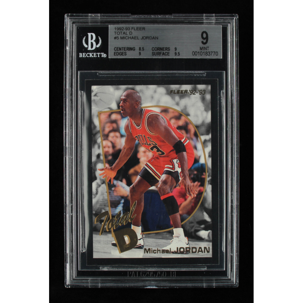 Michael Jordan 1992-93 Fleer Total D #5 (BGS 9) | Pristine Auction