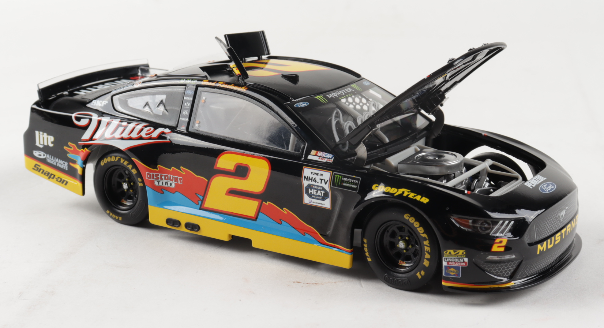 Brad Keselowski Signed LE #2 Miller Darlington 2019 Mustang 1:24 Scale Stock Die-Cast Car (PA COA) at PristineAuction.com Brad Keselowski Signed LE #2 Miller Darlington 2019 Mustang 1:24 Scale Stock Die-Cast Car (PA COA) at PristineAuction.com